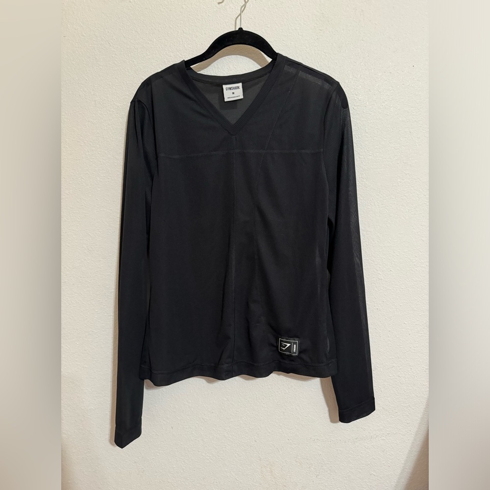 Gymshark long sleeve mesh-black